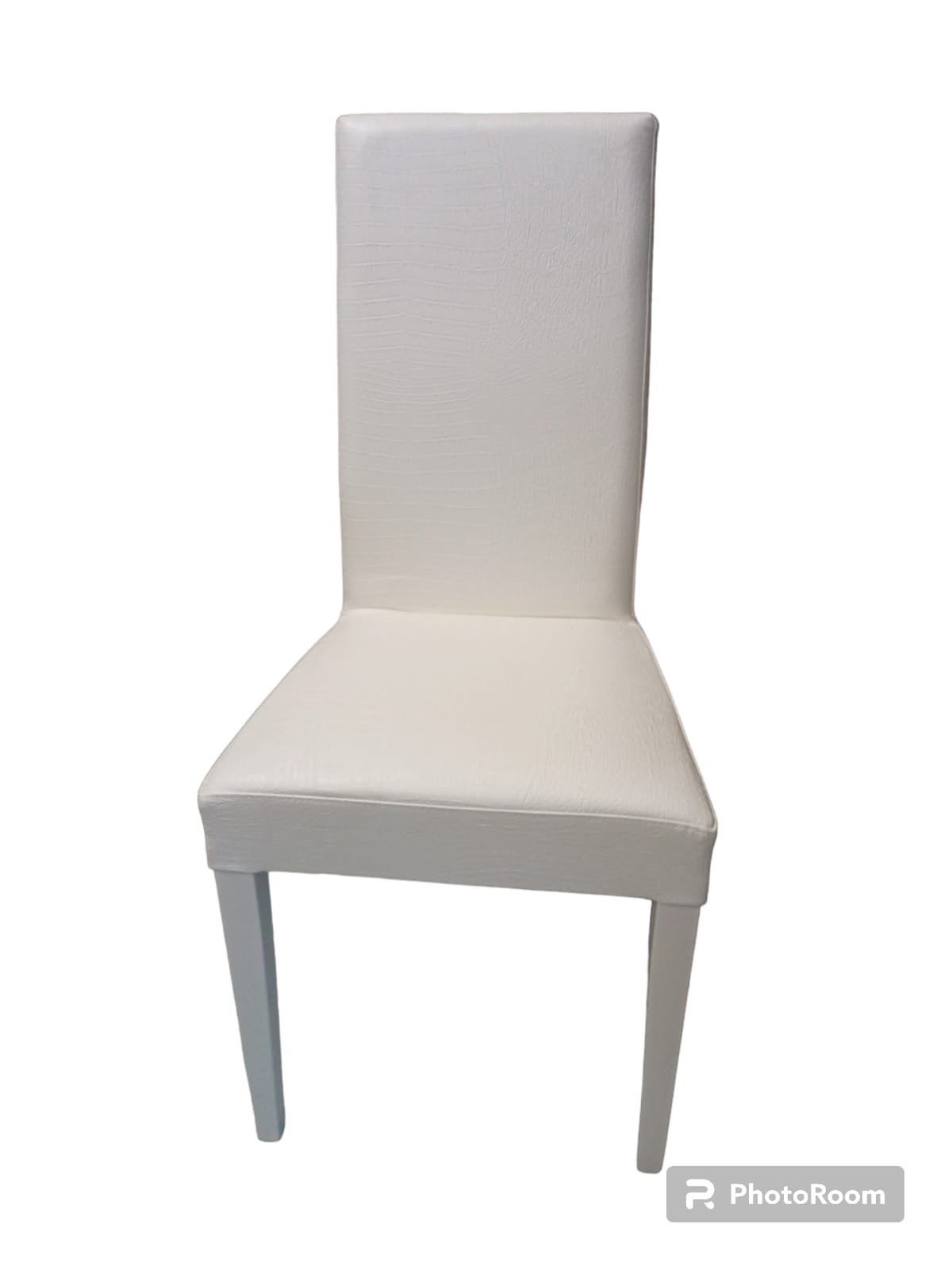 Sedia "Manzano" imbottita in ecopelle bianco - Alta qualità (set 2 pezzi) - immagine 2