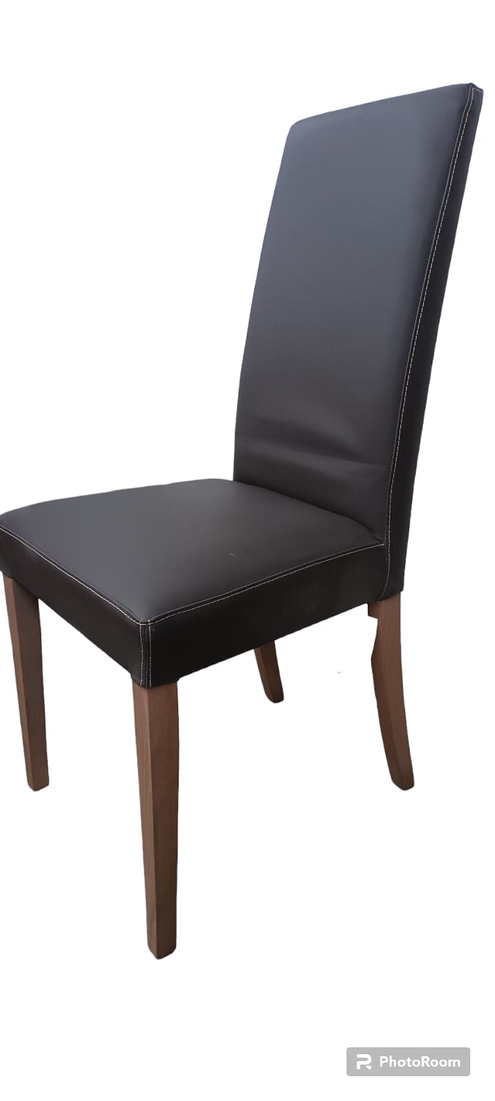 Sedia vera pelle nera certificata