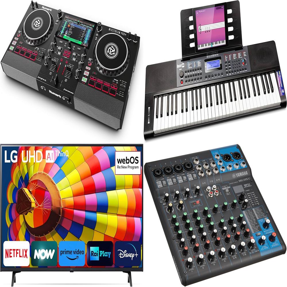 Stock resi Amazon elettronica stampanti strumenti musicali televisioni 307 pezzi €.50.500 retail price