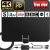 Antenna TV Interna, Boyoye Antenna TV Digitale 250+ Miglia Gamma con Amplificatore Segnale per 4K 1080p VHF UHF DVB-T/DVB-T