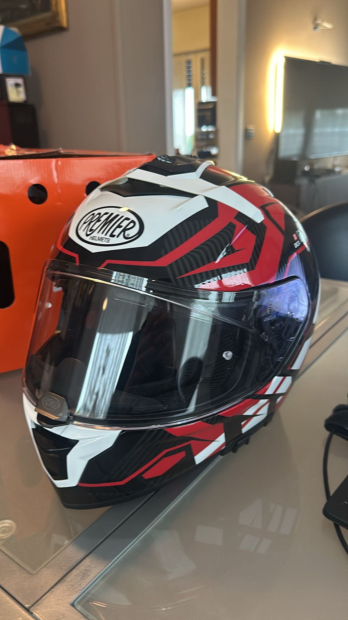 CASCO  pari al nuovo mai usato  FULL FACE DEVIL,JC 92,L