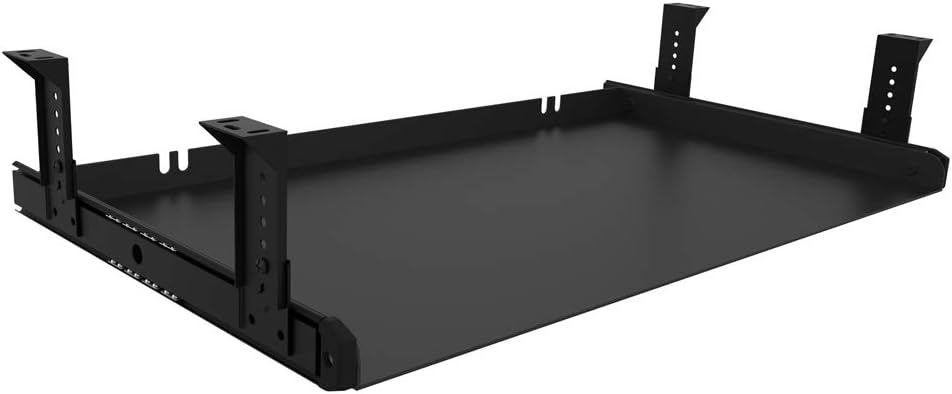 Cassetto per tastiera Vassoio interamente in metallo Materiale larghezza 65 cm - profondita 36cm Piattaforma Computer Organizer Home Office Cucina Garage Strumento di archiviazione