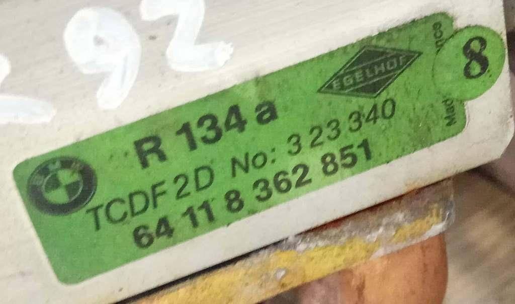R134A riscaldatore radiatore (riscaldatore) BMW 5 E34 1995, 64118362851, TCDF2D CON AMMACCATURE