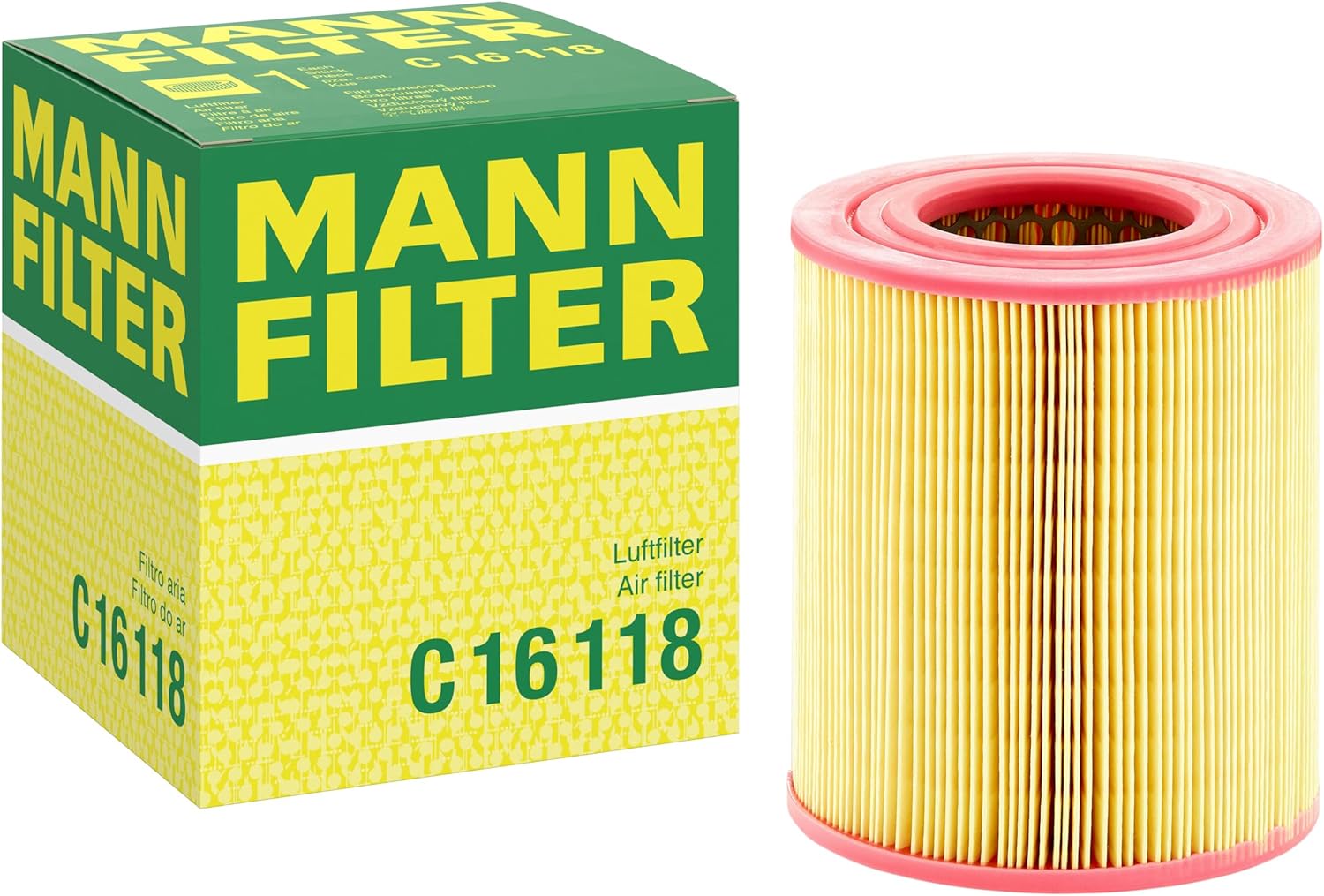 MANN-FILTER C 16 118 Filtro dell'aria - AUTOVETTURE + VEICOLI COMMERIALI OE 4F0 133 843 A — VW (FAW) / AUDI (FAW) / VAG