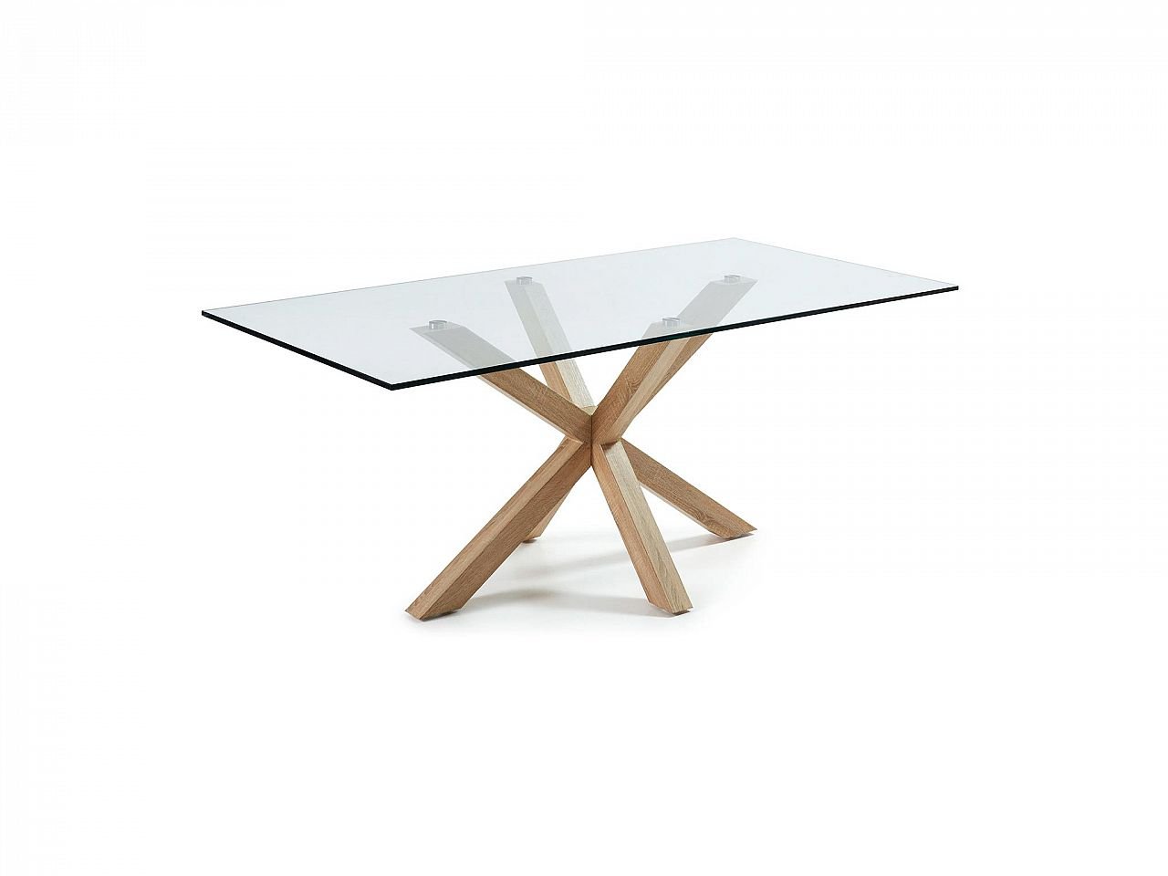 piano tavolo in vetro temperato molato spessore 18mm 2x1 (solo ripiano)