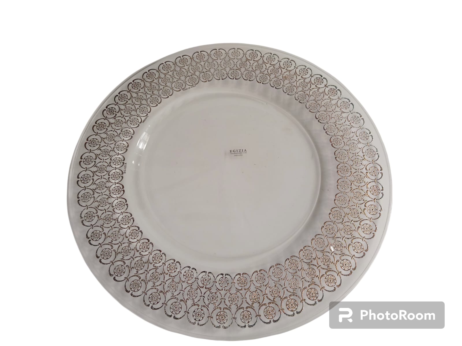 sottopiatto white roses 1886 line aegizia filo d'oro