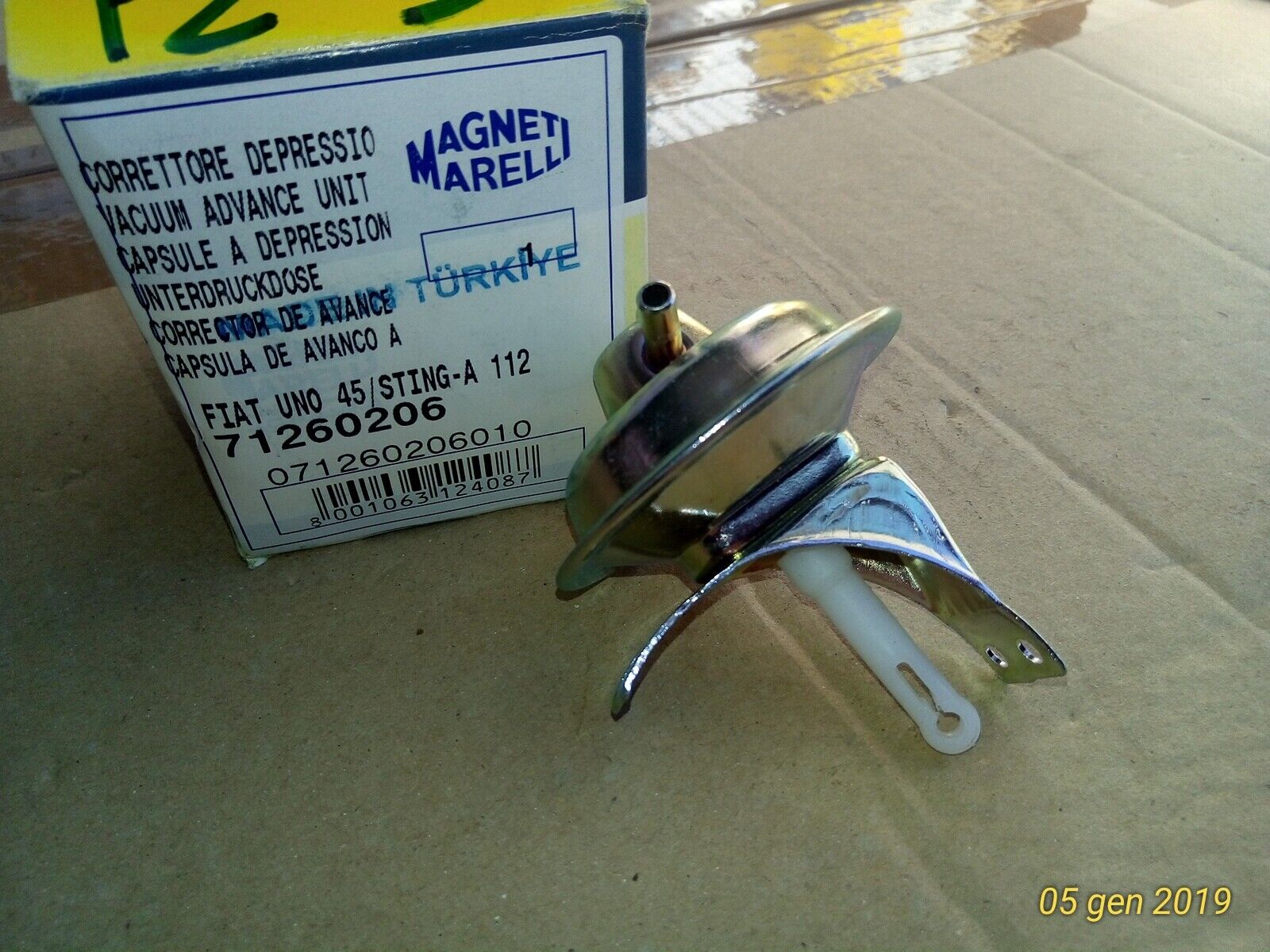 MAGNETI MARELLI 071260206010 Capsula depressione, Distributore d'accensione OE 9938275 — FIAT