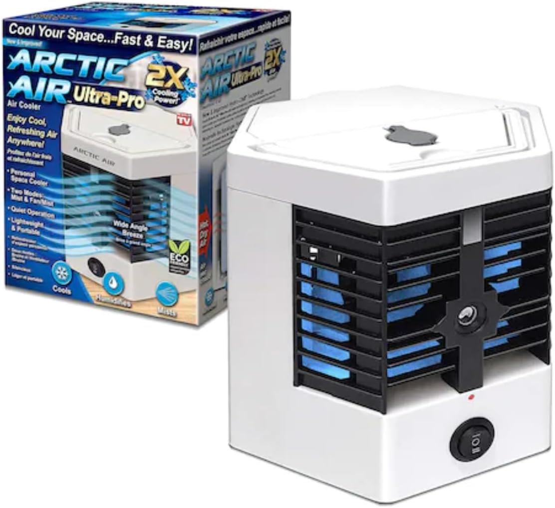 MINI CONDIZIONATORE PORTATILE, RAFFRESCATORE D'ARIA PORTATILE, ARCTIC AIR ULTRA PRO 2X COOLING POWER UFFICIO