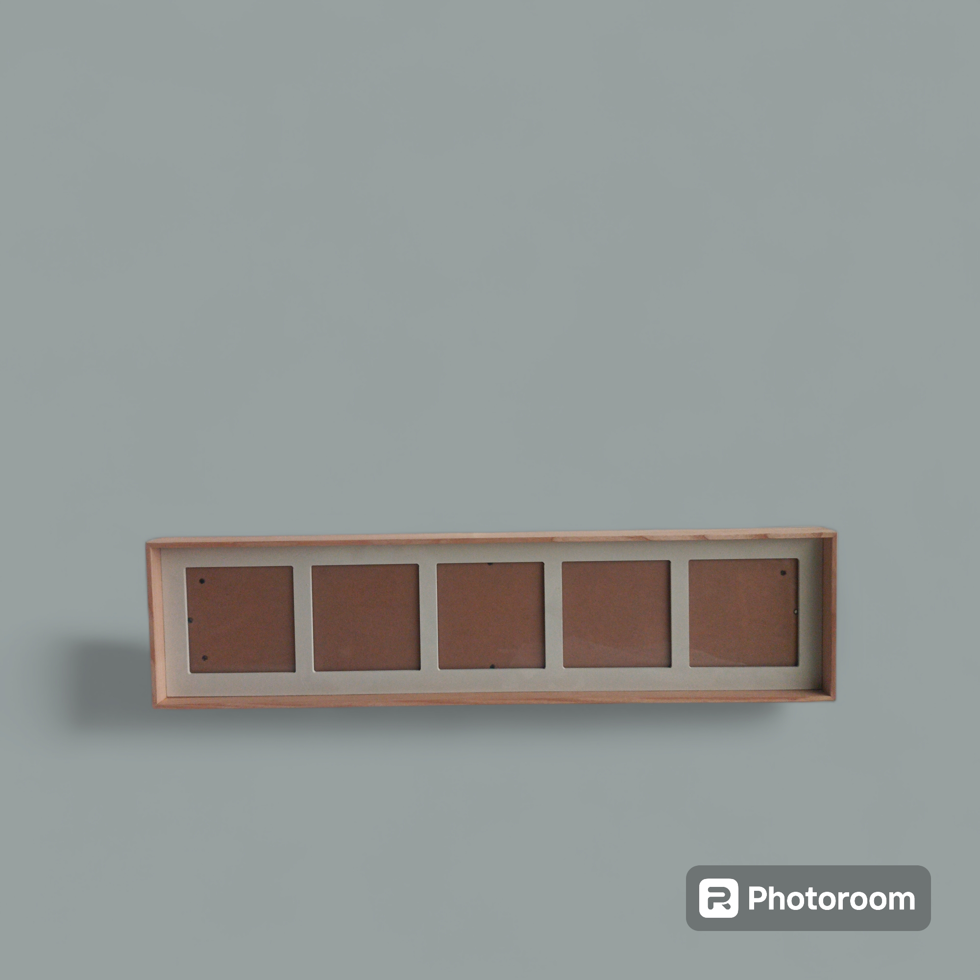 cornice quadro mascagni legno 5 foto lunga 57x14cm