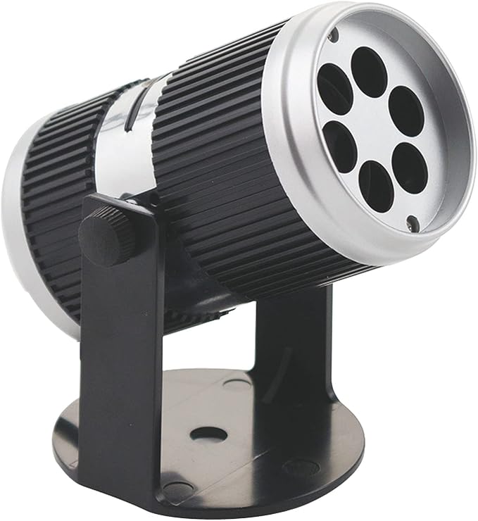 Kooper 2191595 Proiettore LED Uso Interno con 5 Decori con Base, Metallo e Plastica, Nero