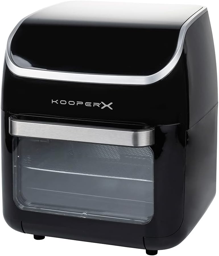 KOOPER Friggitrice ad aria 4 in 1 con funzione spiedo, forno, essiccatore, 9 programmi 1800W, AriaPiù Evolution, 5902510