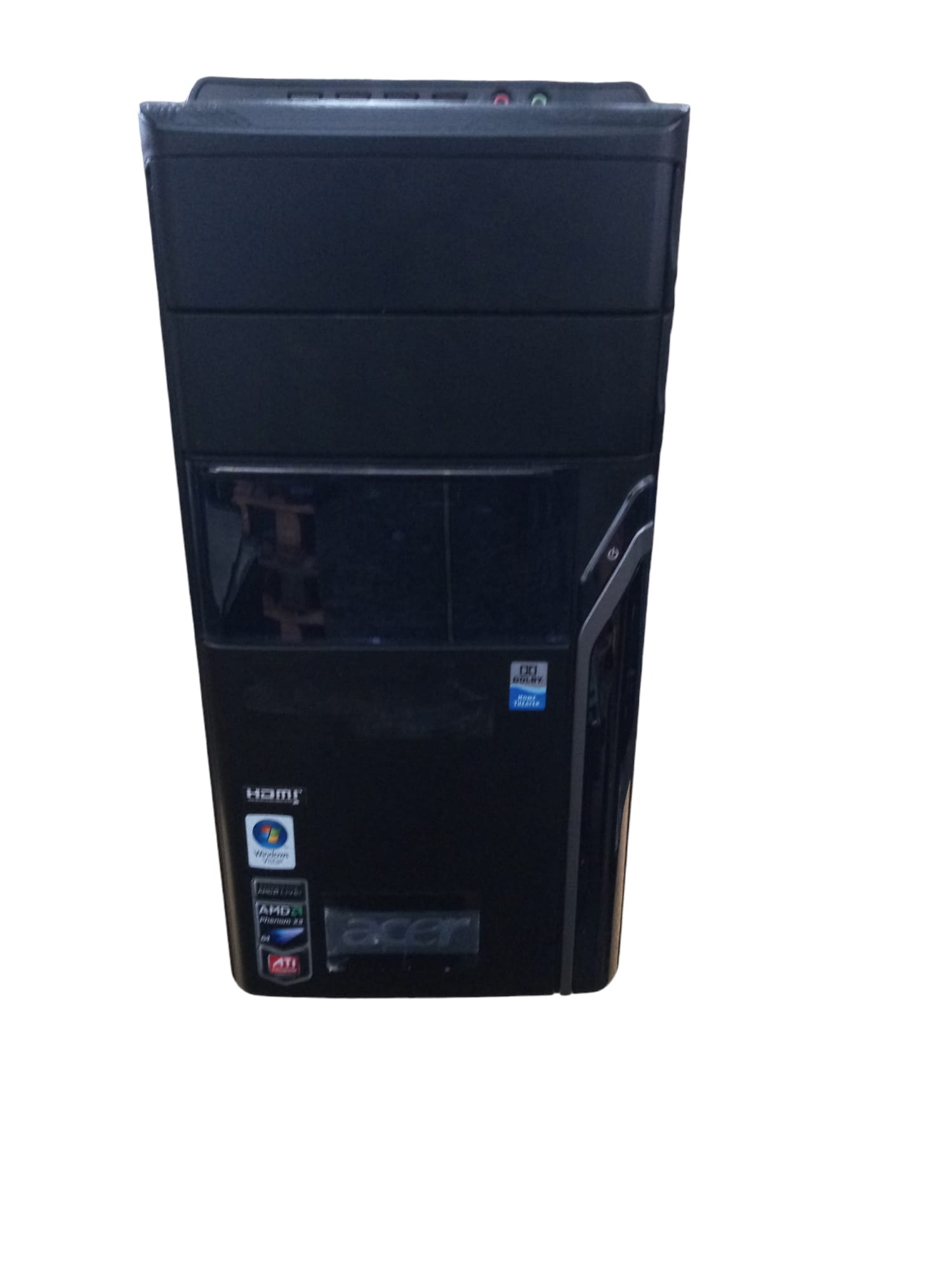 Acer Aspire M3201 AMD Phenom 4 GB DDR2-SD RAM 128 8550 TRIPLE CORE Windows 10 Home Premium Micro Tower PC Black (il prodotto potrebbe presentare dei graffi o piccoli segi d'usura)