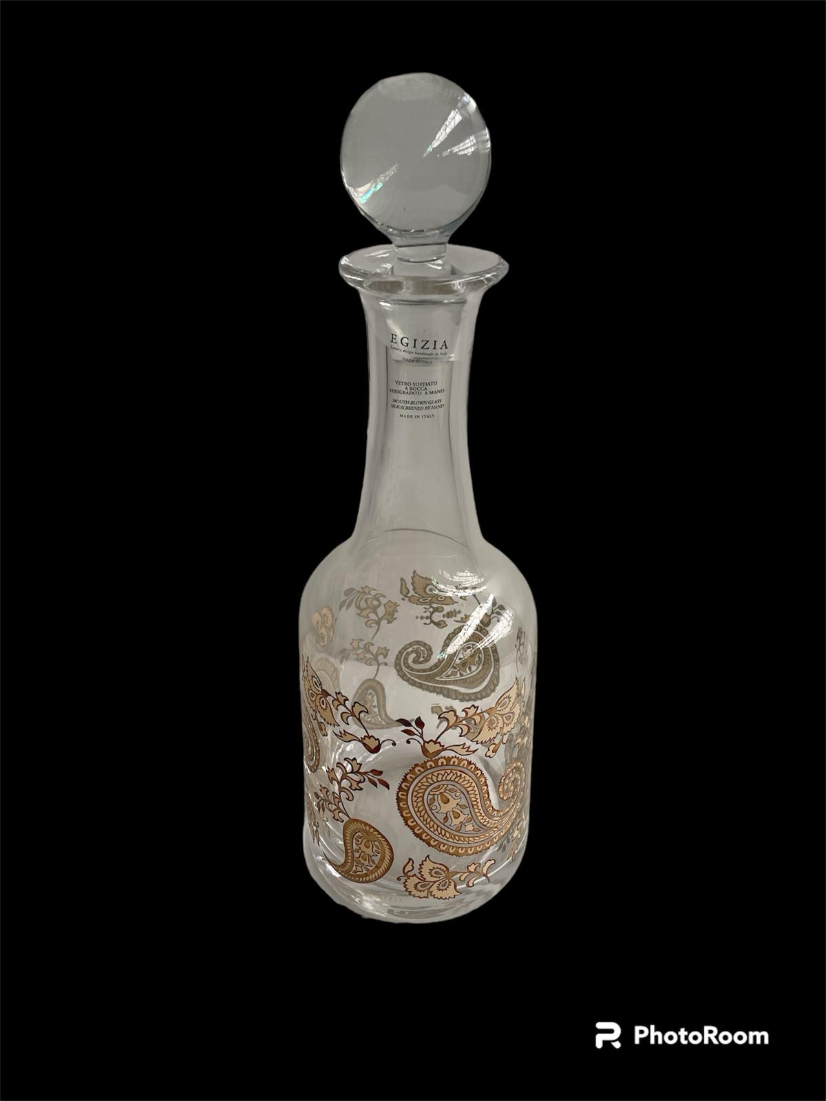 decanter minervah samarah linea egizia fio d'oro