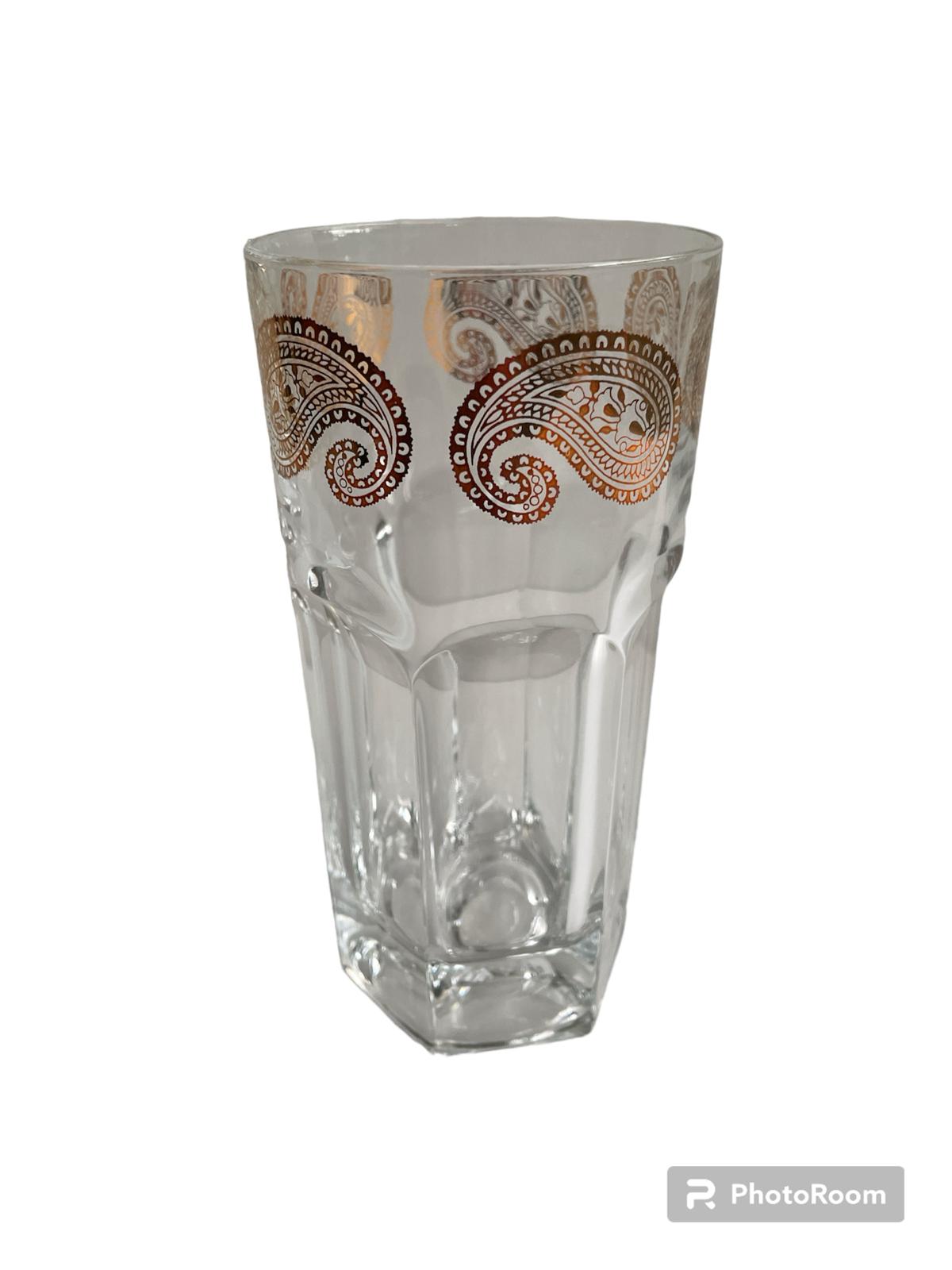 box hb bicchieri samarah linea egizia filo d'oro (set da 6pz)