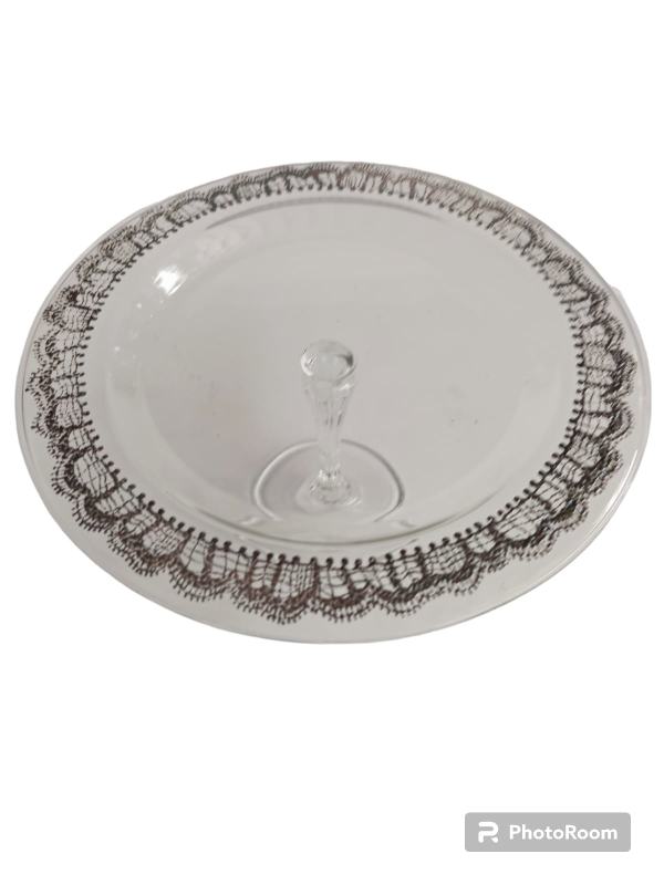 alzatina dessert trame linea egizia filo d'oro