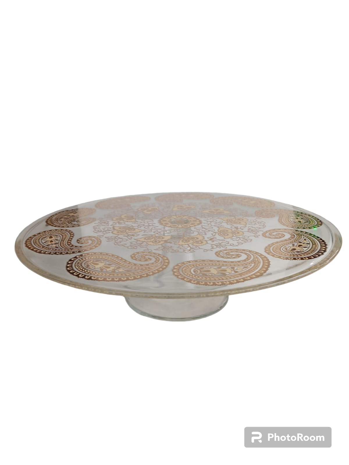 piatto porta torta footed cake plate samarah gold linea egizia filo d'oro
