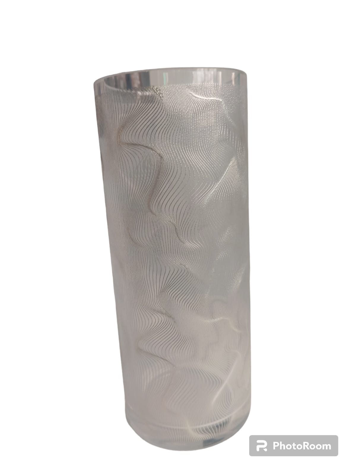 vaso cilindrico h30 static linea egizia filo d'oro