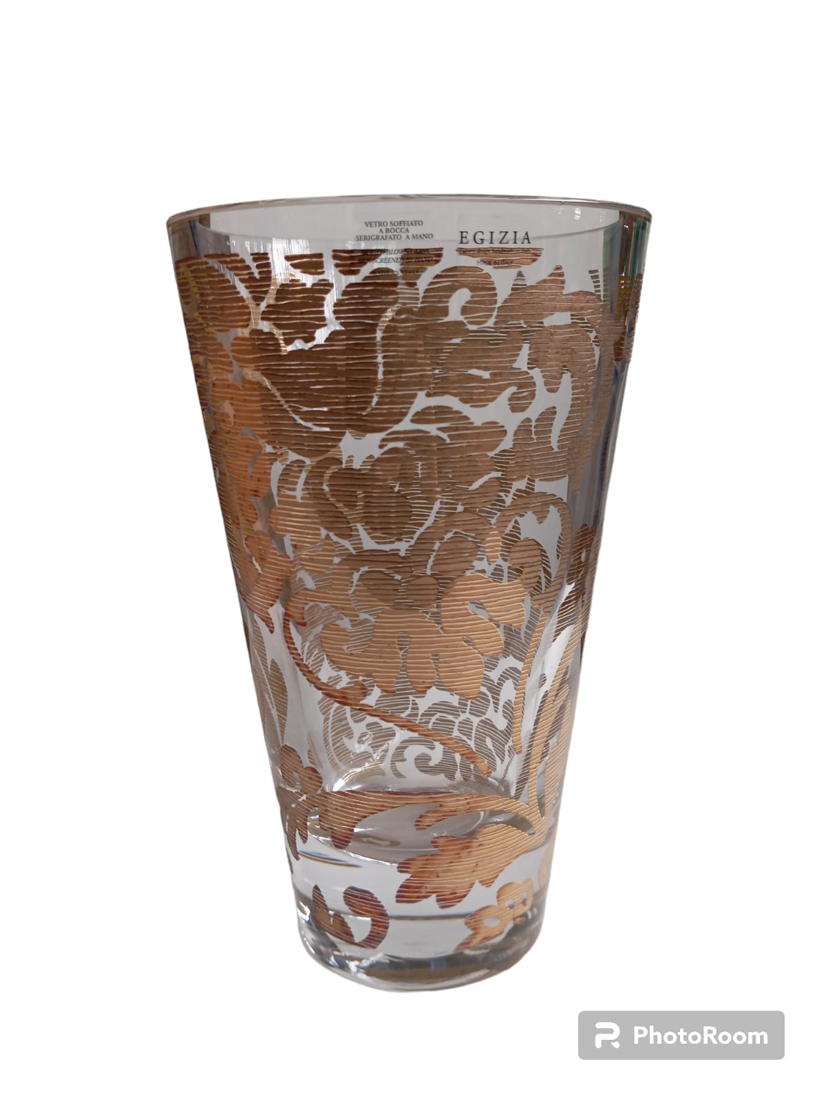 vaso guell h25 tissage oro linea egizia filo d'oro