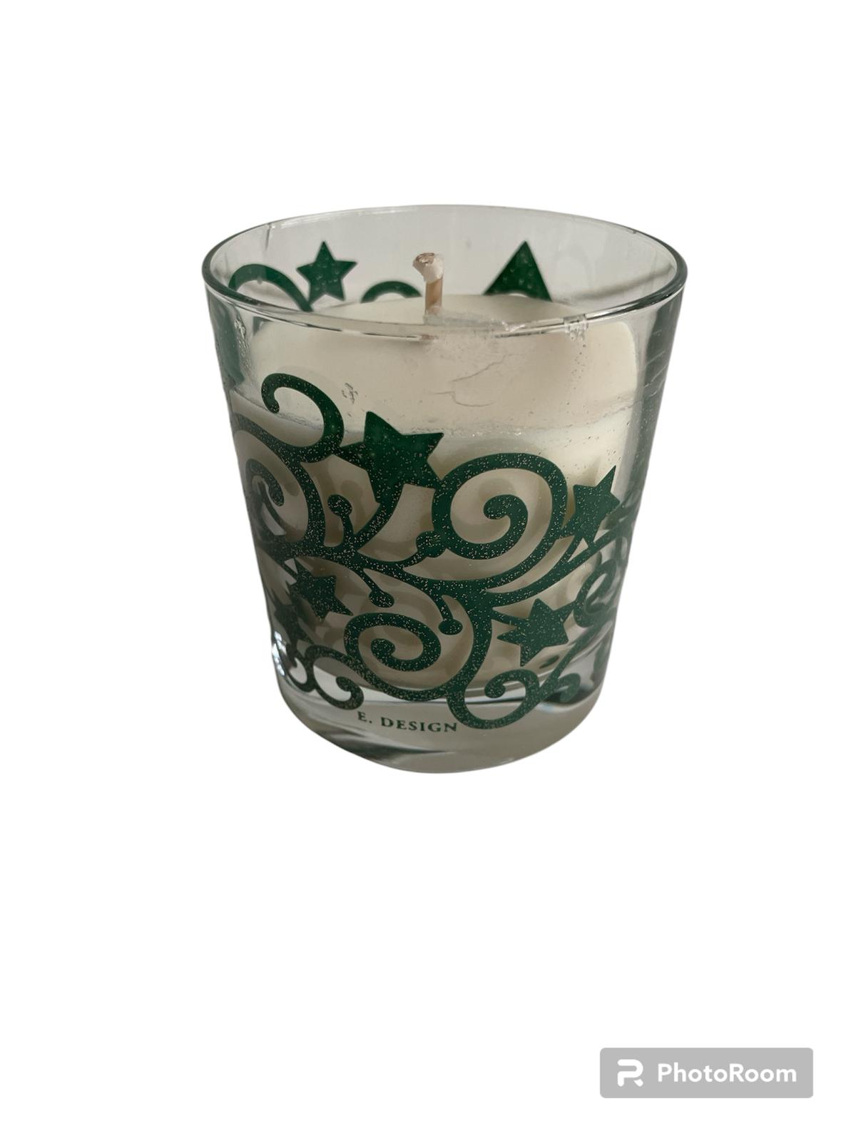 candela bougie piccola albero verde linea egizia filo d'oo