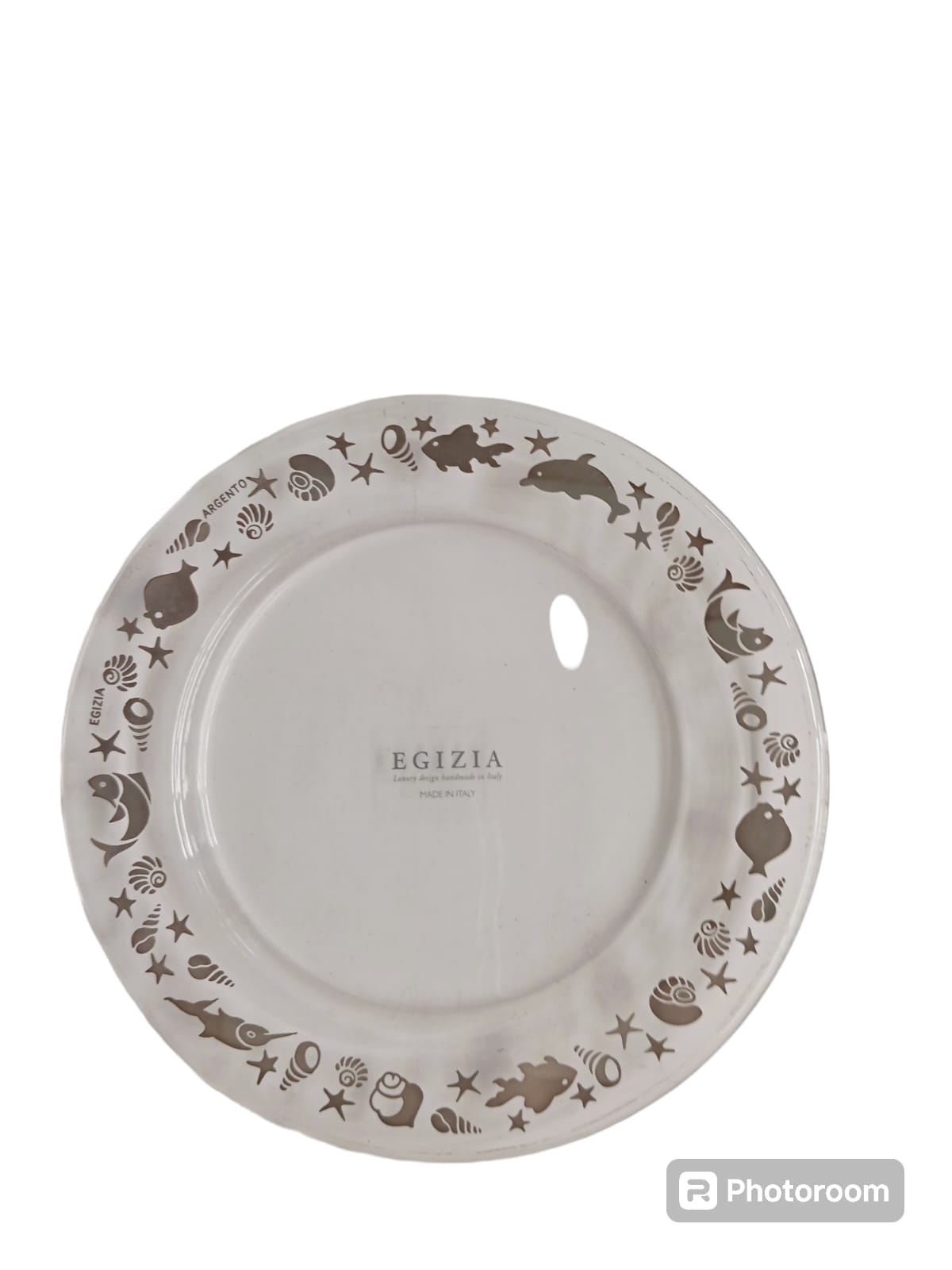 mini piattino d13 nettuno linea egizia filo d'oro