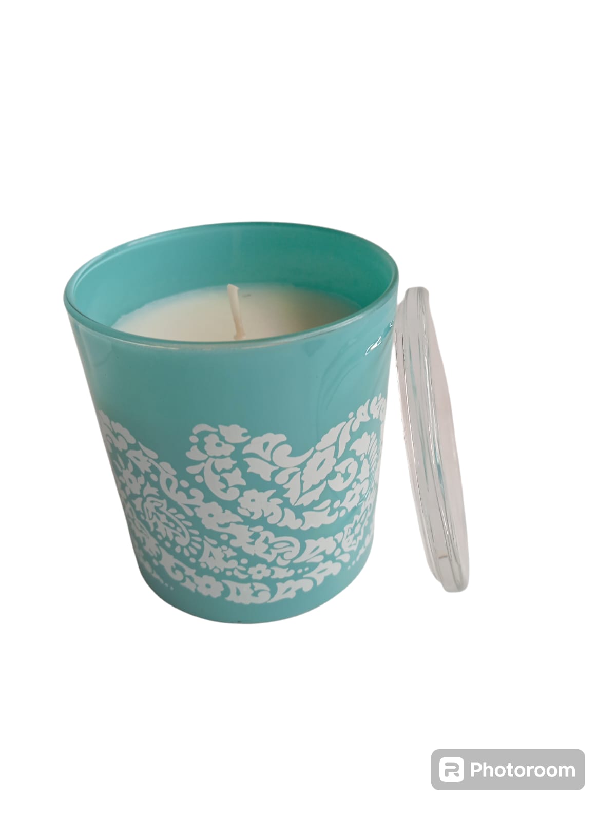 candela bougie aisha tiffny bianco d8.5 h9.5cm linea egizia