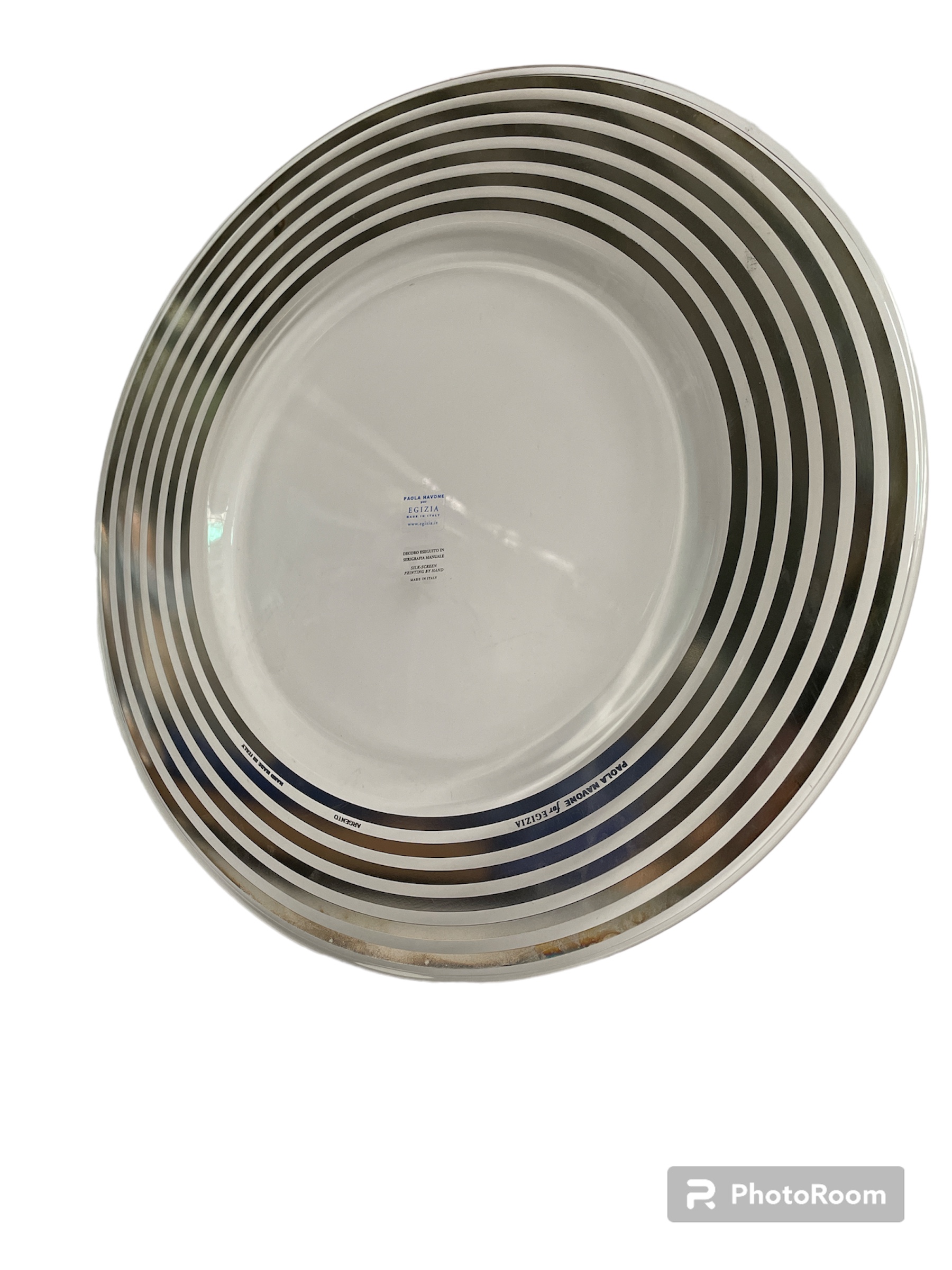 sottopiatto l3 tratto argento d35 linea egizia