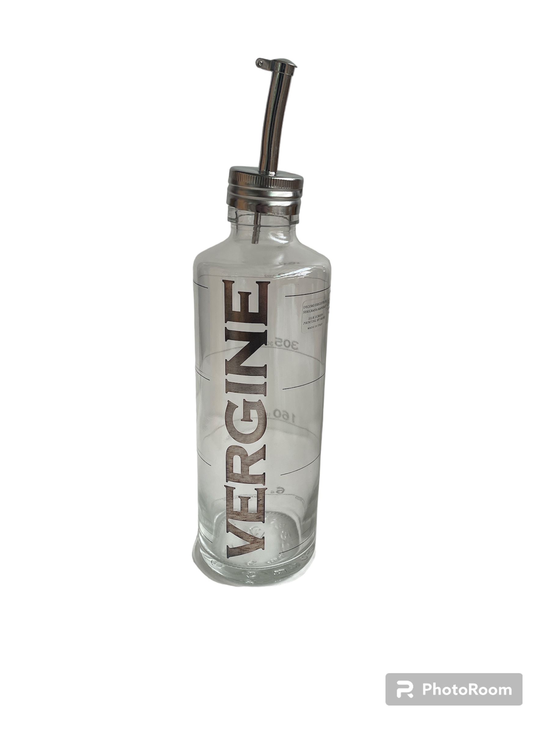 bottiglia porta olio extravergine oliva ke 50 c/beccuccio h26cm linea egizia