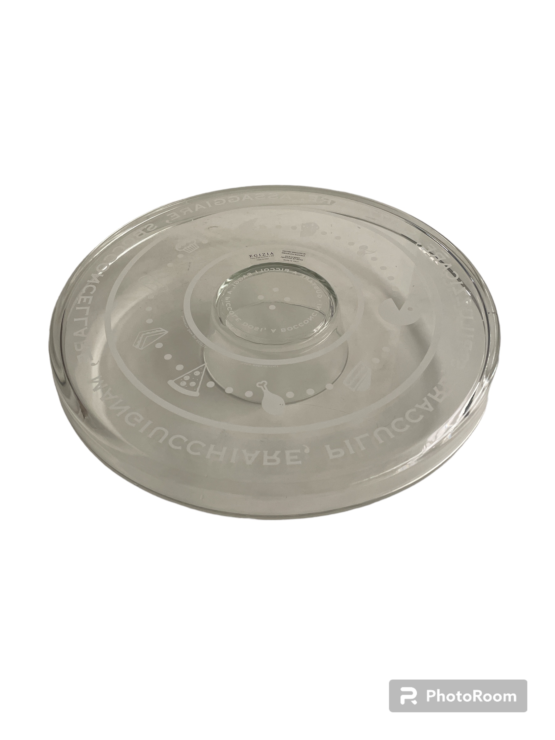 piatto piano c/ciotola chip'n'dip pacman - bs d32 linea egizia