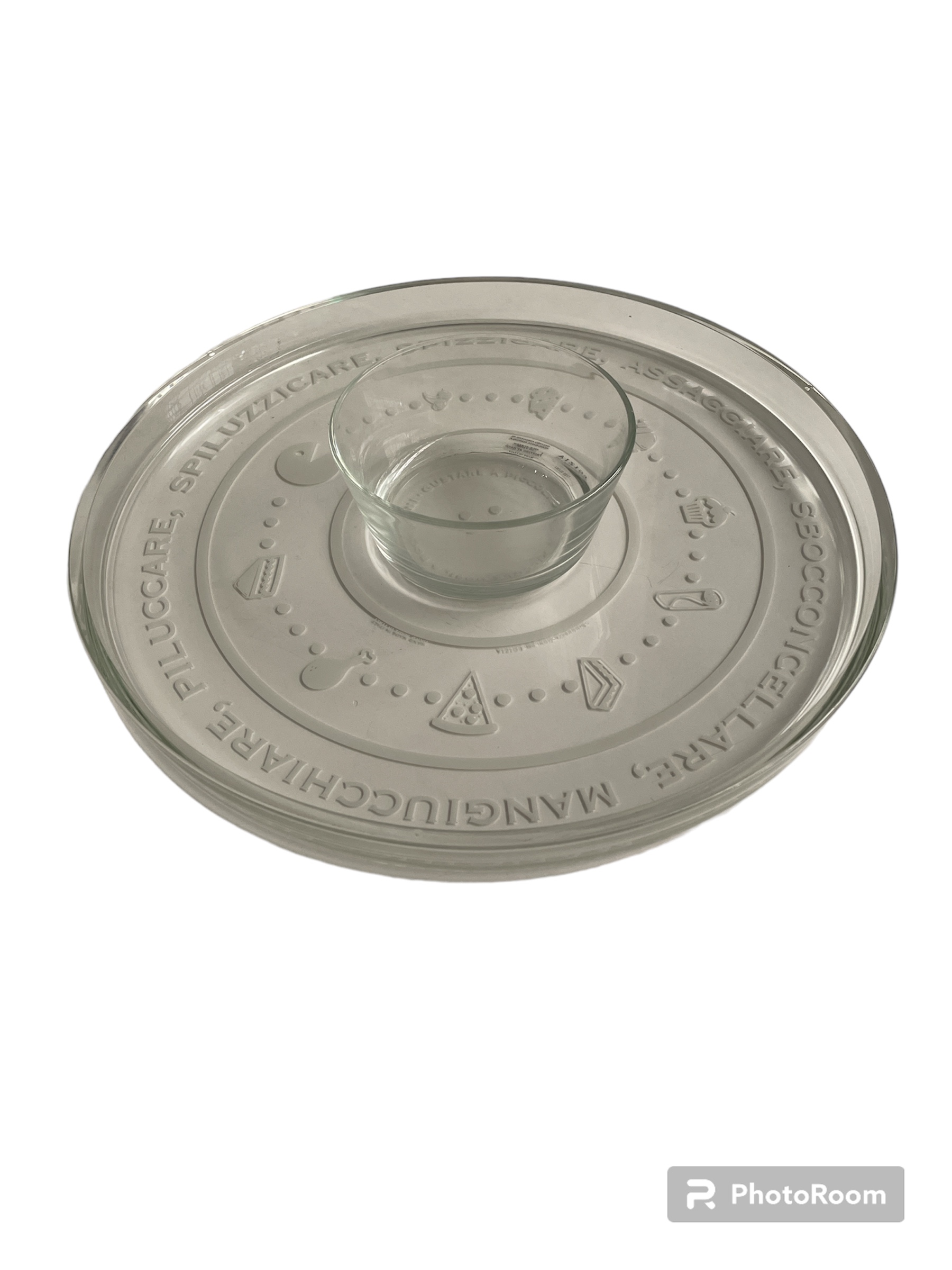 piatto piano c/ciotola chip'n'dip - bs d32 linea egizia