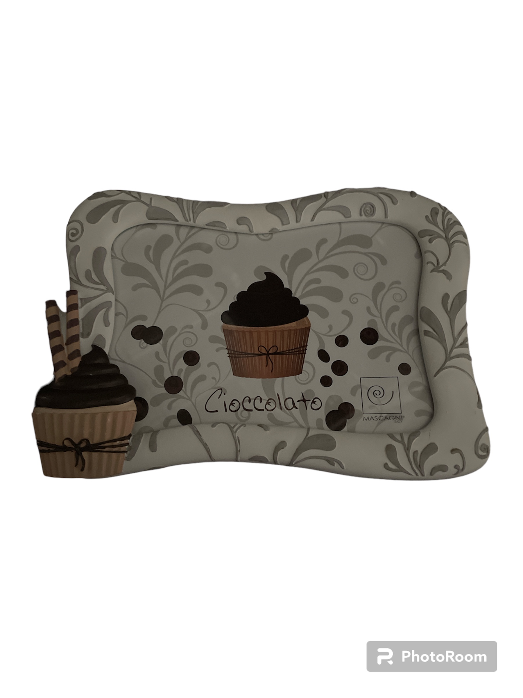 quadretto portafoto 18x13cm cupcake cioccolato