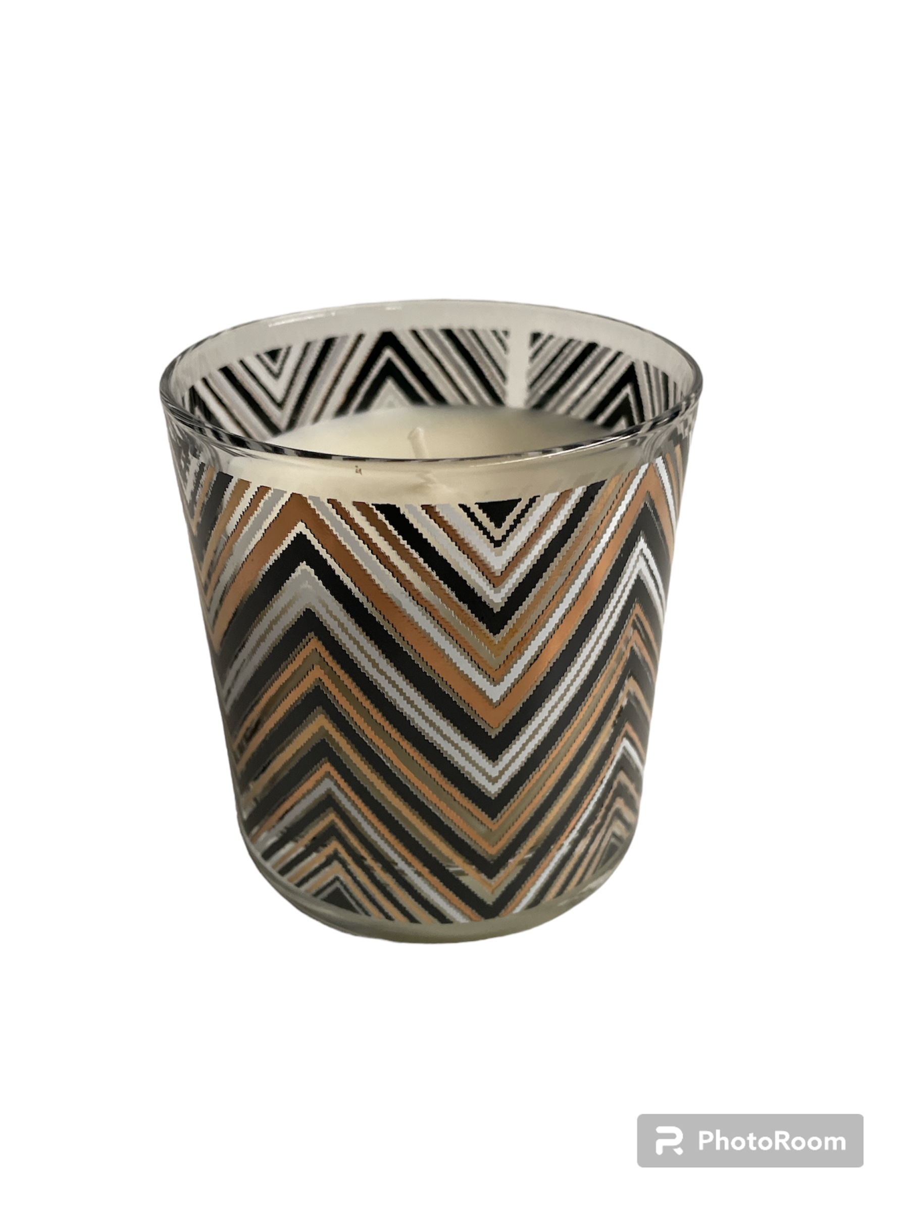 candela bougie small downtown oro nero - wood linea egizia