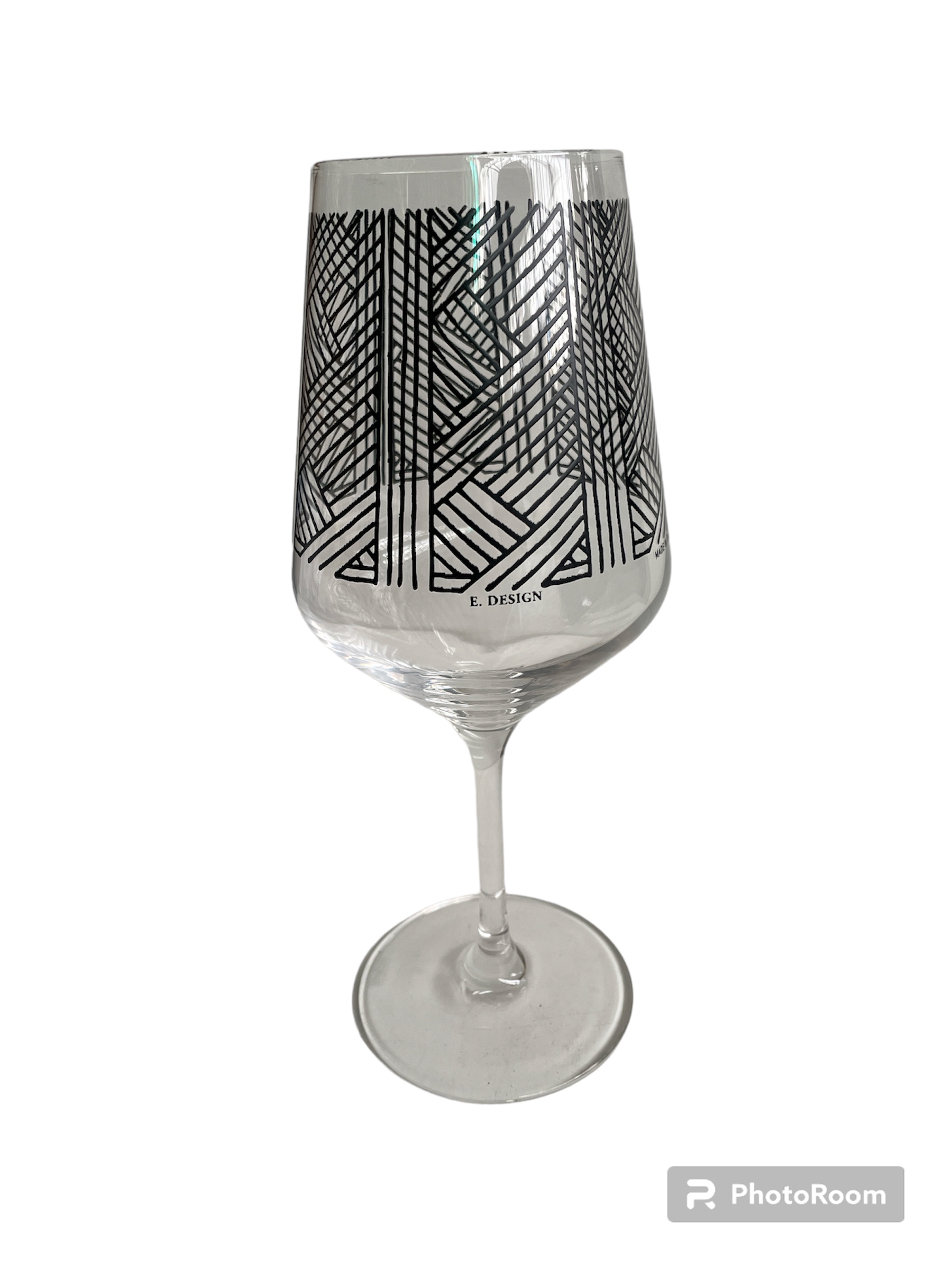 box 6 calici vino lineas black d6 h22.5cm lnea egizia