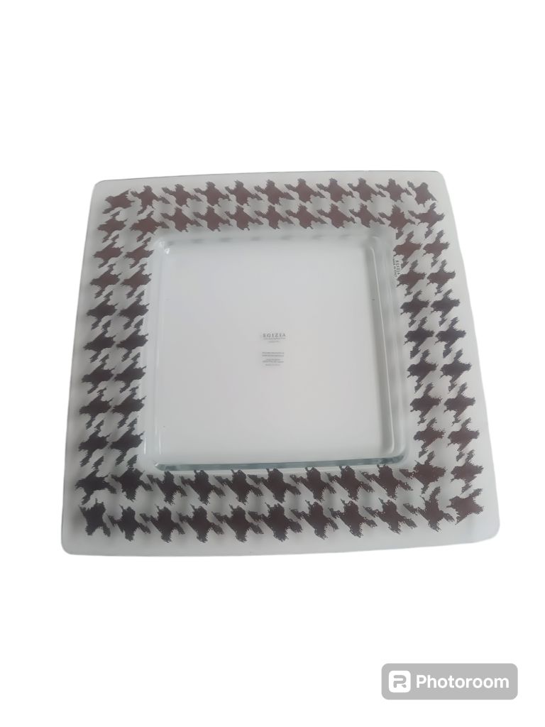 piatto vassoio quadro squared pier de poue rame 32x32cm linea egizia