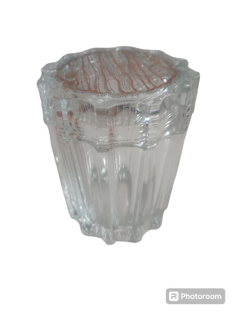 barattol scatolina c/coperchio stella candy box trame silver (971) d9.5 h8cm linea egizia