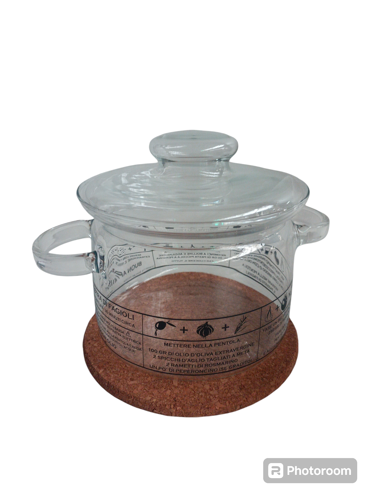 pentolino mistra di fagioli 2lt c/coperchio linea egizia