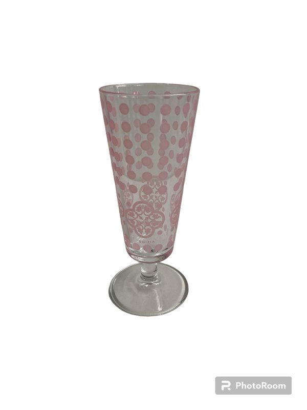 bicchieri box 6pz calici liquore flute macarons rosa d5.5 h14.5cm linea egizia