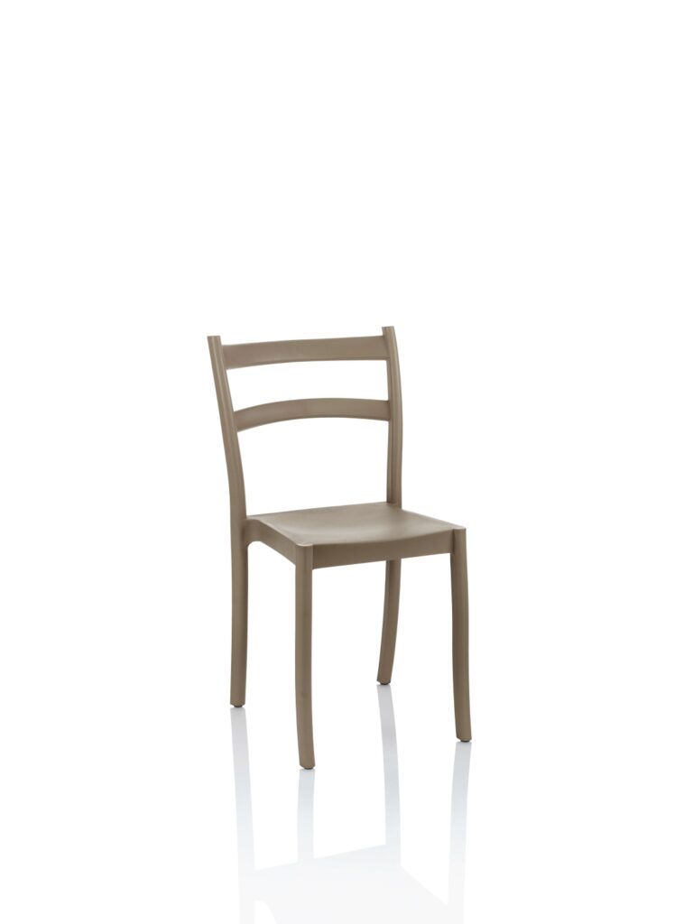 12pz Sedia da giardino in Plastica Cleo Tortora