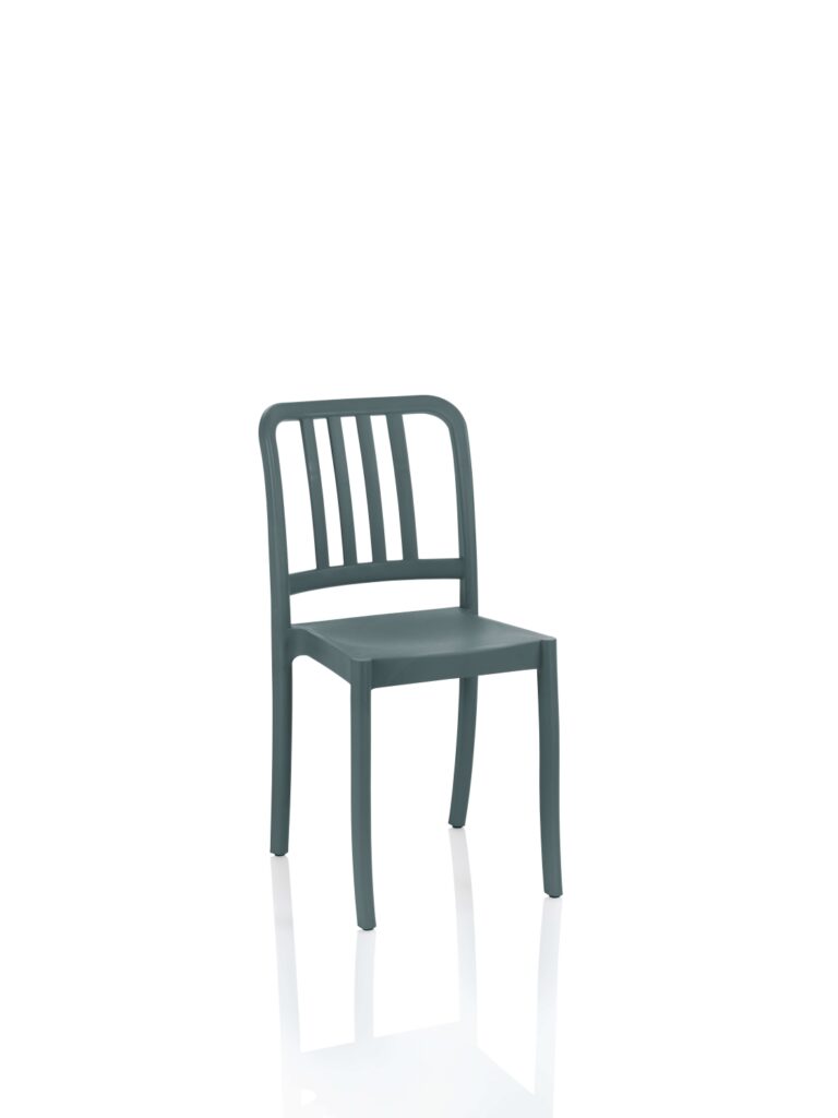 12pz Sedia da giardino in Plastica Smart Grigio metal