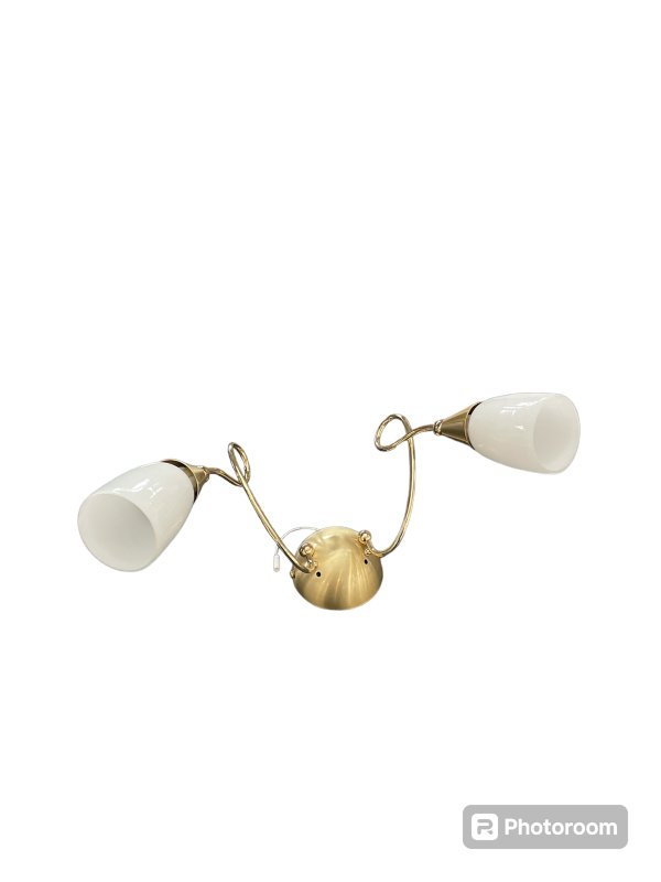 Lampade ottone doppie ricciolo da parete soffitto