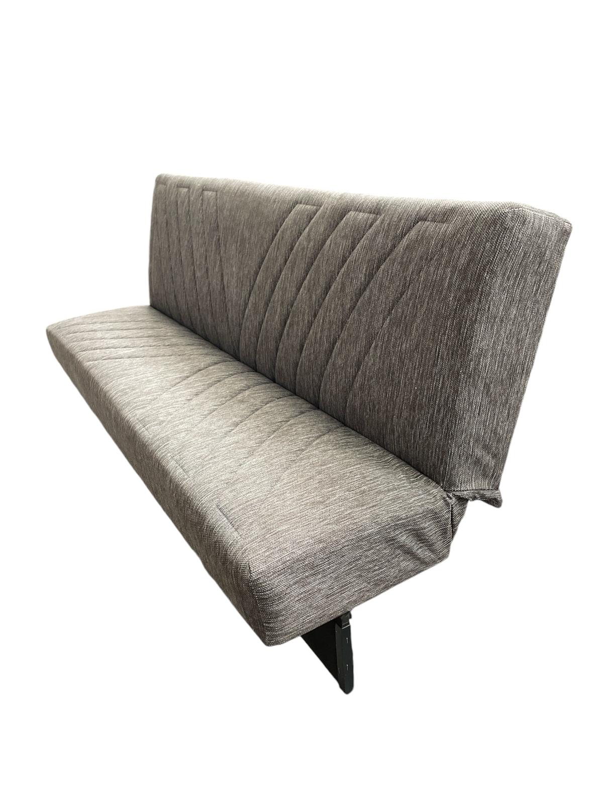 DIVANO LETTO TESSUTO GRIGIO 188x10X40 NUOVO C/SPONDE