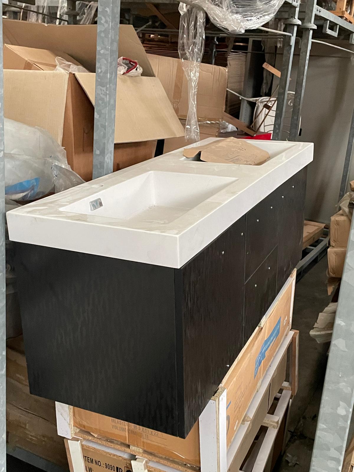 DOPPIO LAVANDINO + MOBILE NERO NUOVO