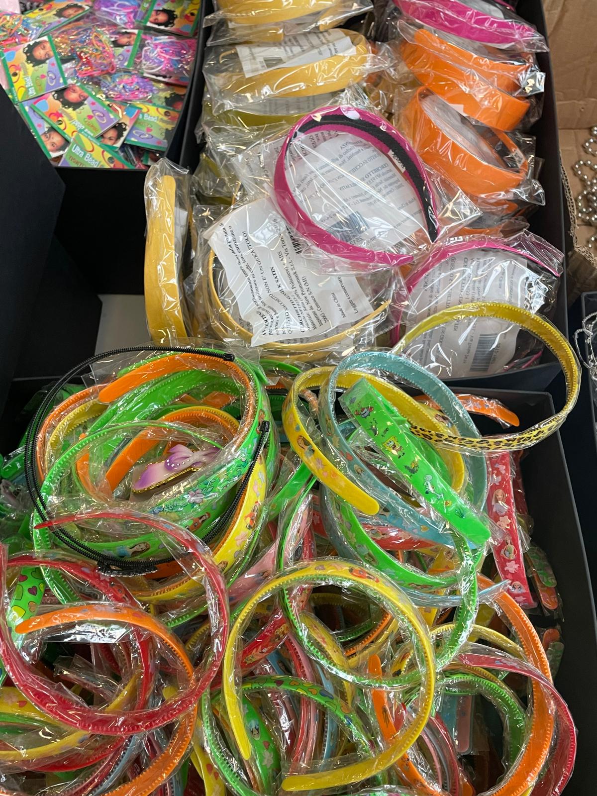 CERCHI CERCHIETTI PER CAPELLI DIVERSE COLORAZIONI (numero pezzi indicativo)