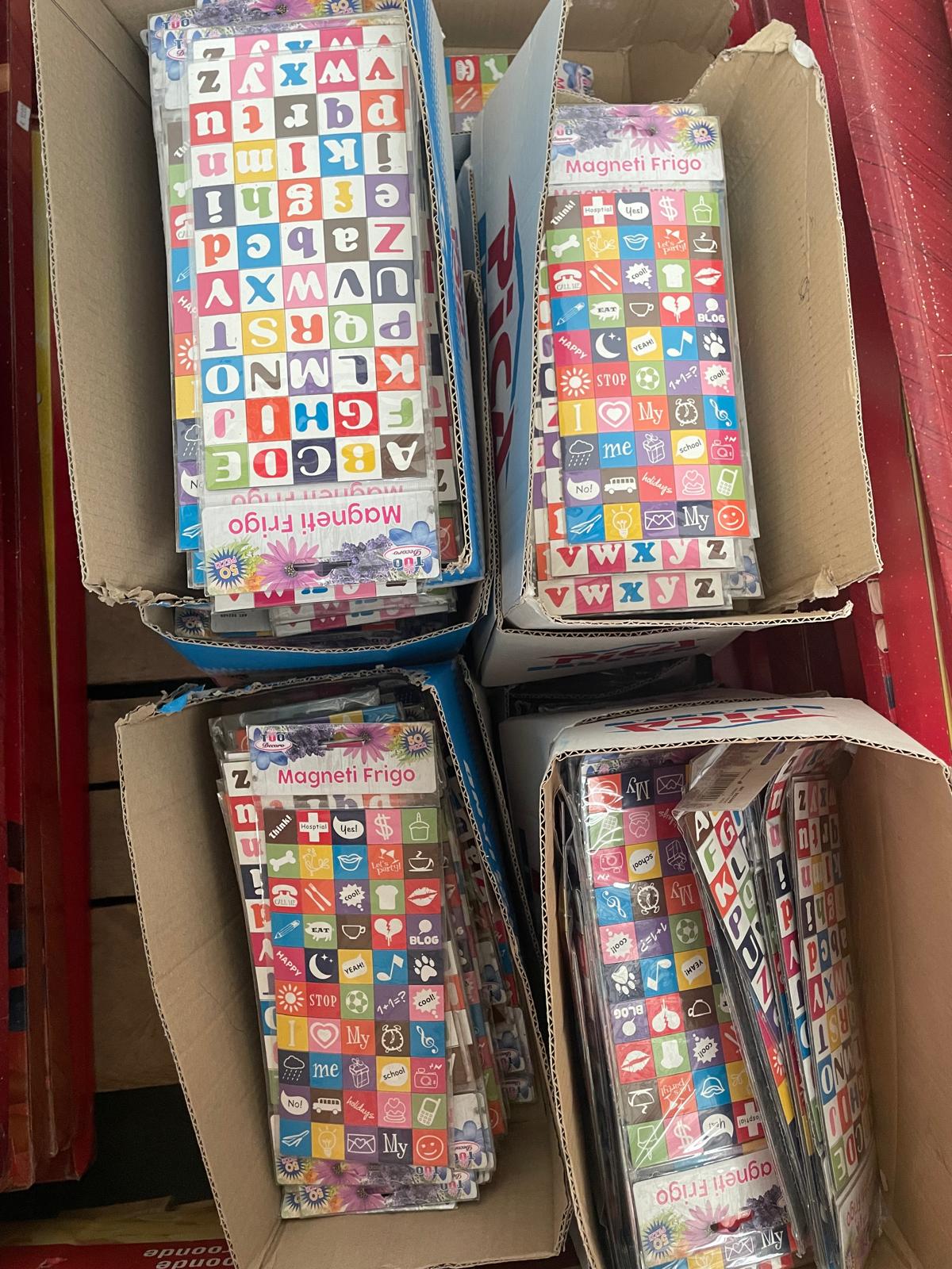 magneti frigo alfabeto lettere (numero pezzi indicativo)