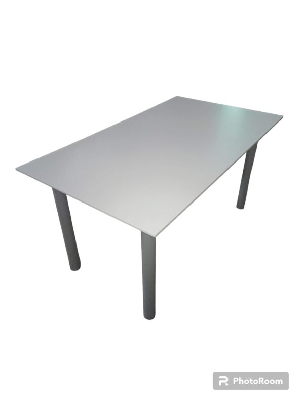 tavolo/scrivania laccato mdf alta densita bianco 140x80x72