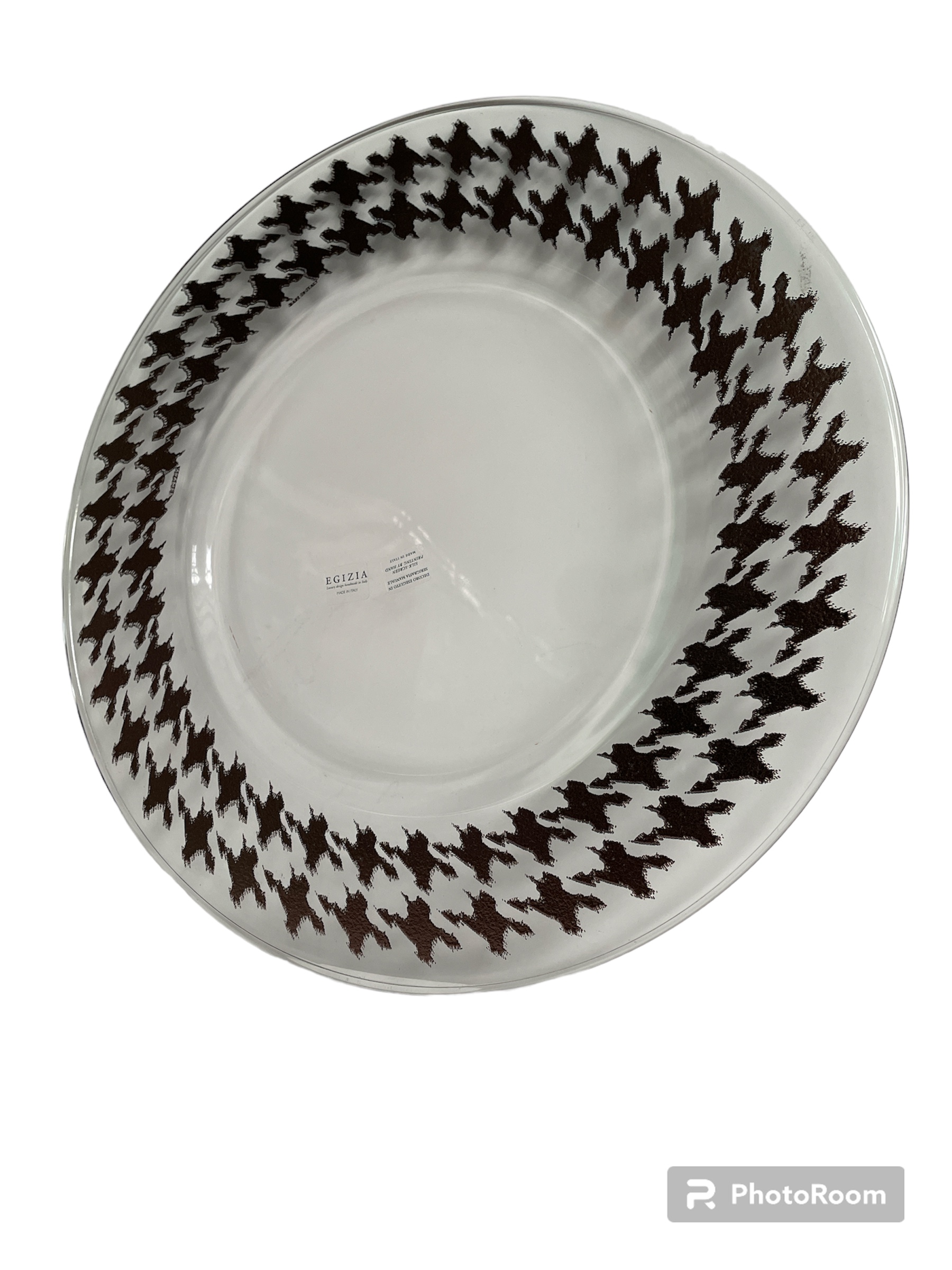 sottopiatto p. de poule rame d35 linea egizia filo d'oro