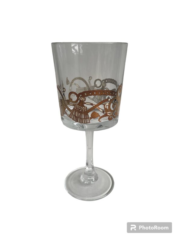 bicchieri box 6 acqua water goblet martingala d8.5 h20cm linea egizia filo d'oro