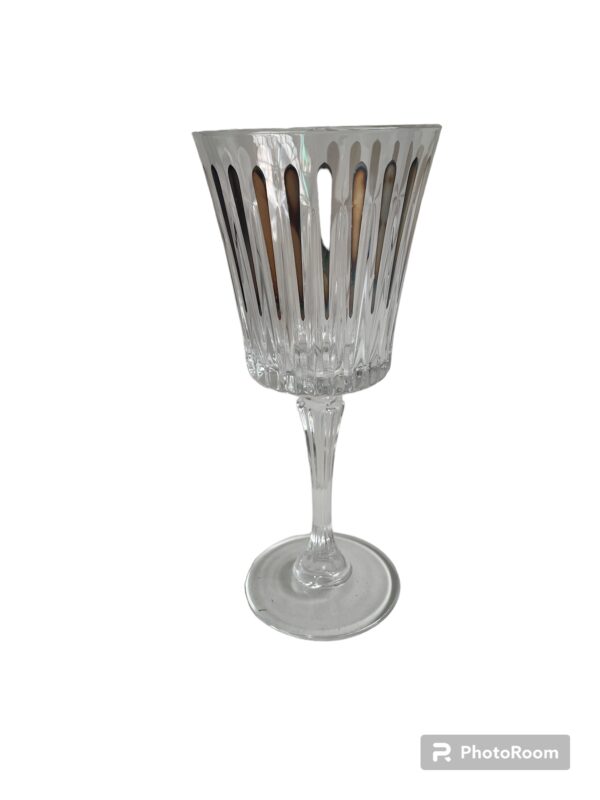 bicchieri acqua box 6 pz glasses water stem timeless silver