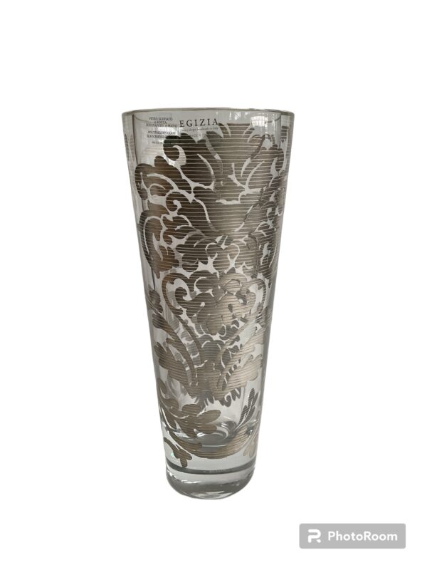 vaso callimaco tissage argento d10 h30 linea egizia