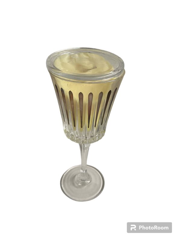candela calice bougie grande silver d8 h22 the rosso linea egizia