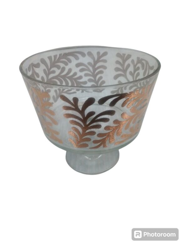 alzata portafrutta footed bowl d21 h19cm dulcamara gold linea egizia filo d'oro